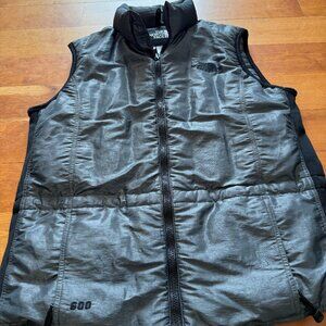 The North Face Women’s Goose Down Vest L – Steel Gray with Black Panels